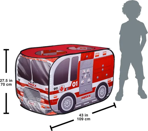 Vista 8 de Sunny Days Entertainment - Camión de bomberos desplegable, casa de juegos de interiores para niños y niñas