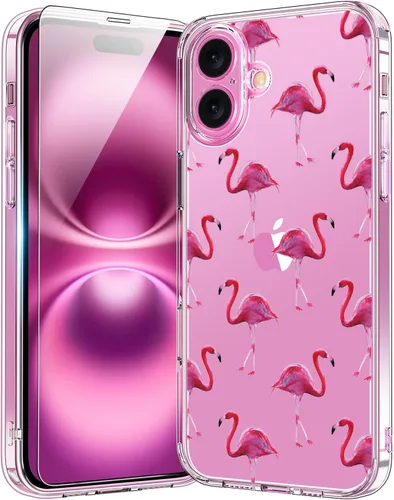 Vista 44 de bicol - Funda protectora a prueba de golpes para iPhone 15 Plus, funda delgada de acrílico transparente y diseños modernos para niña y mujer, 6.7