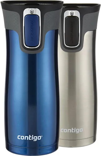 Vista 33 de Contigo AUTOSEAL West Loop - Taza de viaje de acero inoxidable aislada al vacío con tapa fácil de limpiar, 12 onzas, arándano