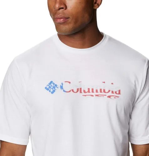 Vista 4 de Columbia Men's PFG Stacked Logo Graphic Ss