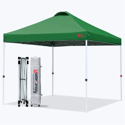 Vista 11 de MASTERCANOPY - Toldo plegable que incluye funda de transporte con ruedas, 4 bolsas de arena de contrapeso y 4 estacas