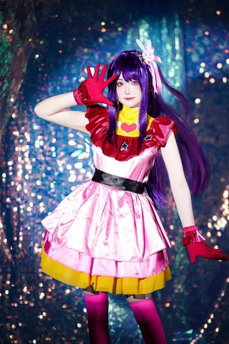 Vista 6 de Tomioka Ai Hoshino - Disfraz de anime OShiNoKo Cosplay uniforme para niña lindo traje Lolita vestido