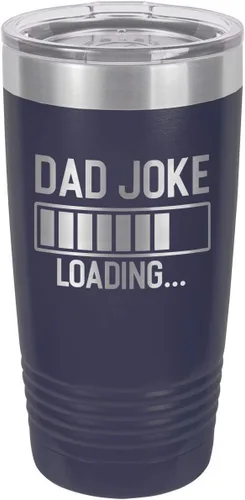 Vista 8 de Papá Broma Cargando Rojo 20 oz Vaso de Bebida Con Pajita Taza de Viaje Grabada con Láser Comparar Con Yeti Rambler Idea de regalo Papá