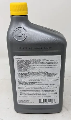 Vista 2 de Briggs and Stratton 100074 - Aceite sintético 5W-30 (paquete de 4) y tratamiento de combustible