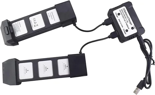 Vista 5 de Cargador de equilibrio 2 en 1 para HS720 plegable sin escobillas Quadcopter Control remoto Drone accesorio de batería de litio