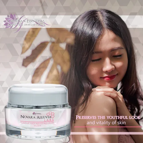 Vista 5 de Novara Cream - Novara Alluvia Labs Anti Envejecimiento - Crema facial Glamour Touch Ageless - Ayuda a tu piel a verse y sentirse joven y firme