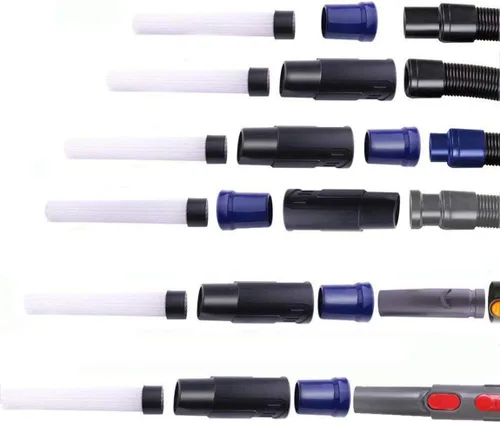 Vista 3 de Herramienta de extensión flexible compatible con aspiradora Dyson V11 V10 V8 V7 con accesorio de liberación rápida, convertidor de adaptador