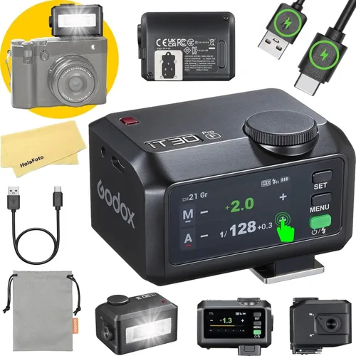 Vista 12 de Godox iT30 Pro N iT30Pro-N TTL Mini cámara flash para Nikon Flash Speedlight Speedlite, maestro y receptor inalámbrico, pantalla táctil a todo