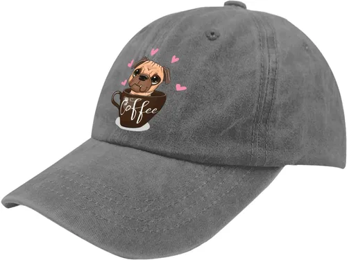 Vista 2 de Dad Hat Pug Dog Dad Hat, Vintage Hats for Women