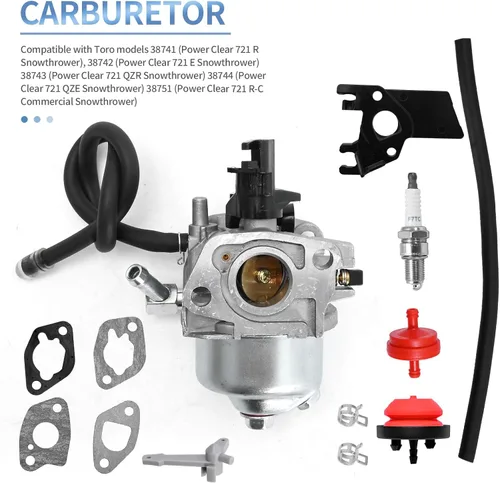 Vista 9 de SYOWADA Repuesto de carburador 127-0076 para modelos Toro Power Clear 621 721, kit de reparación de carbohidratos 127-0078 repuesto para Toro 38741