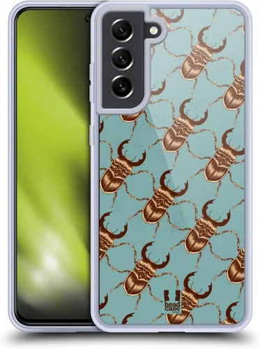 Vista 8 de Head Case Designs Ants Insect Prints Gel Case [Military Grade Protection] Compatible with Samsung Galaxy S21 FE 5G and Compatible with MagSafe