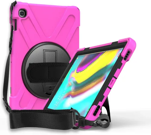 Vista 12 de KIQ Shield Series Samsung Tab 10.1 Case SM-T510/T515 Samsung Galaxy Tab A 10.1 Case 2019 Cubierta resistente a prueba de golpes 360 Kickstand