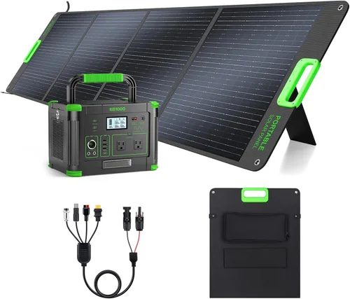 Vista 13 de GRECELL Estación de energía portátil 330W, 230.88Wh generador solar Verde