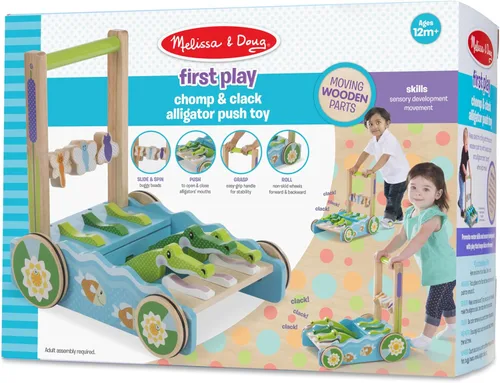 Vista 6 de Melissa & Doug - Juguete con patrón de bloques y tablas, juguete clásico, Azul claro