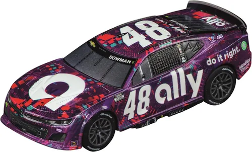 Vista 8 de Carrera GO 62582 NASCAR Talladega Competition - Juego de pista de carreras de juguete para niños, incluye 2 controladores de mano y 2 autos