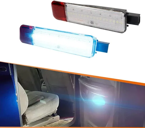 Vista 8 de ADIIL Lámpara de cortesía para panel de puerta interior ahumado para Chevy GMC C/K Silverado Sierra 1500 2500 3500 Pickup Suburban Tahoe Avalanche