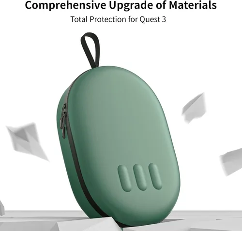 Vista 2 de ANNAPRO Funda de transporte para Meta Quest 3, compatible con auriculares Oculus Quest 3 con correa Elite, controladores y otros accesorios, carcasa
