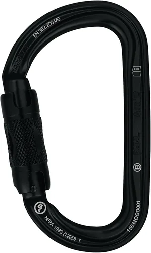 Vista 6 de Petzl Am'D Asymmetrical Aluminum Carabiner - D-Shape Connector (27 kN)