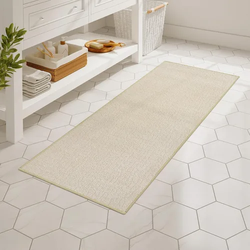 Vista 7 de Uphome Tapete de baño ultrafino, tapete de baño de goma para baño, antideslizante, secado rápido, lavable a máquina, pelo bajo, absorbente