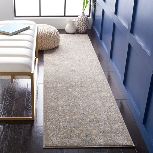 Vista 20 de Safavieh Sofia Collection SOF330B, tapete clásico color gris claro y beige, Polipropileno