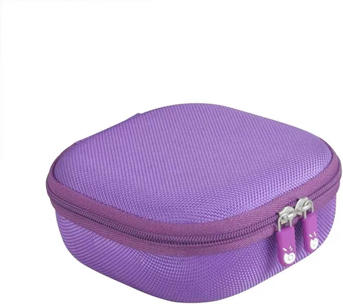 Vista 5 de Hermitshell Estuche de viaje duro de EVA para sistema de juego de aprendizaje manual Leapfrog Rockit Twist (morado)