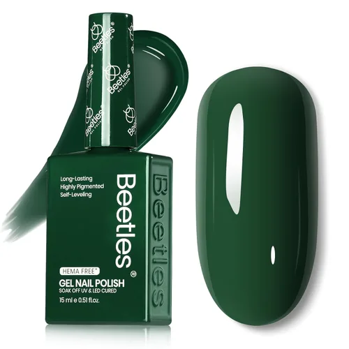 Vista 41 de Beetles - Esmalte de gel blanco, 0.5 onzas líquidas, tamaño completo, sin A - Creme White Hema Free white Rhythm