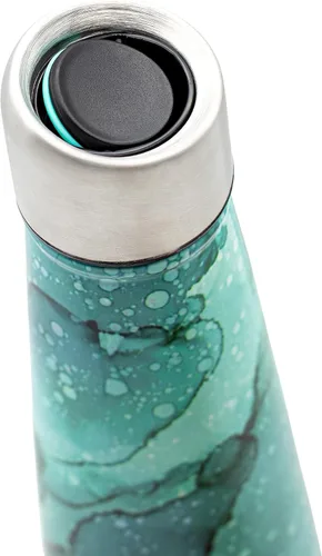 Vista 6 de Botella de agua aislada – Botellas de agua recargables de acero inoxidable para adultos, vaso reutilizable de viaje con tapa a prueba de fugas