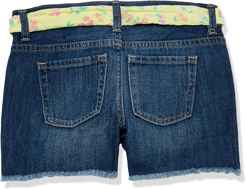 Vista 5 de The Children's Place Pantalones cortos de mezclilla con cinturón para niña