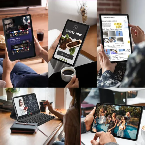 Vista 9 de Android 15 Tablet 2026 Última tableta de 11 pulgadas con teclado, 128 GB ROM 16 GB RAM 2TB Expand, 8000 mAh, tabletas Octa-Core con WiFi 5G/2.4G