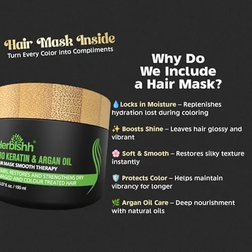 Vista 7 de Herbishh After Color Shampoo Combo contiene champú color para el cabello, tinte para el cabello, 16.9 fl oz de aceite de argán, 1.0 fl oz