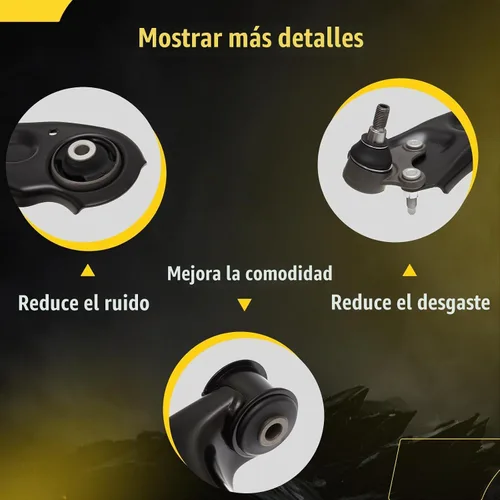 Vista 4 de TUCAREST K621949 K621950 (Par) Brazo de Control Inferior Delantero y Conjunto de Junta Esférica Compatible con VW Jetta 2011-2018 con Sedán de 4