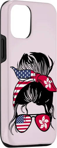 Vista 3 de Funda para iPhone 14 Half Hong Kong Half American Mix Hong Kong Roots