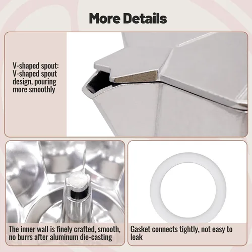Vista 24 de Cafetera clásica de aluminio para 3 tazas Azul