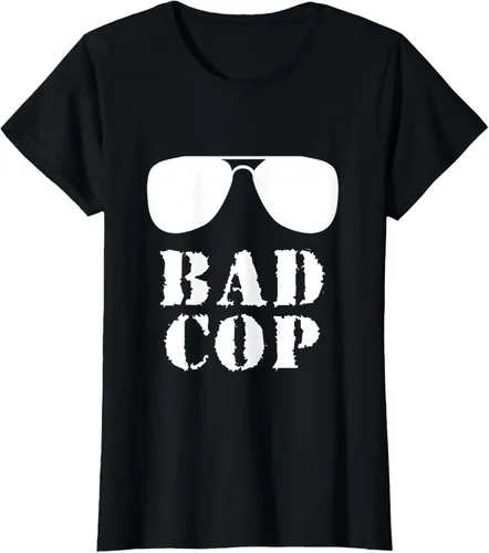Vista 44 de Bad Cop Funny Police - Camiseta a juego para padre e hijo, Negro, S