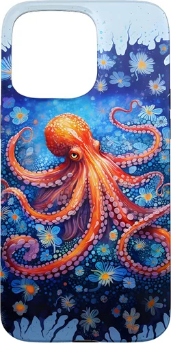 Vista 31 de Funda con diseño de criatura marina de pulpo Kraken para iPhone 17