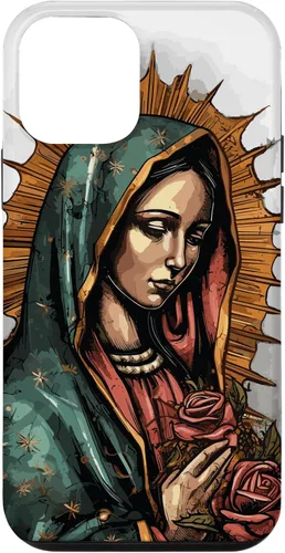 Vista 16 de Funda para iPhone 12 Pro Max Virgen De Guadalupe Católica Virgen De Guadalupe