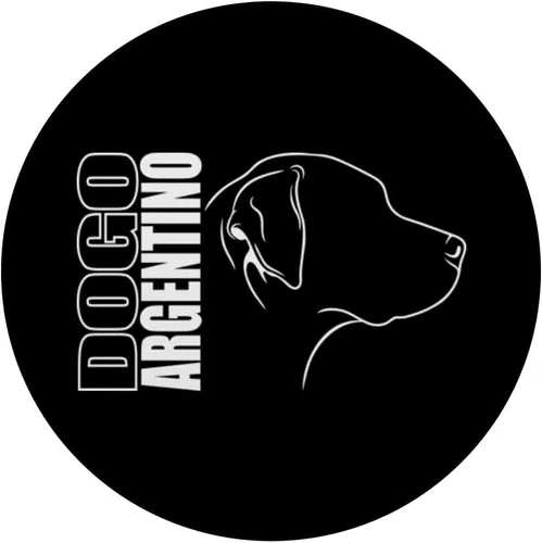 Vista 3 de Funny proud Dogo Argentino profile dog mom dog PopSockets Standard PopGrip