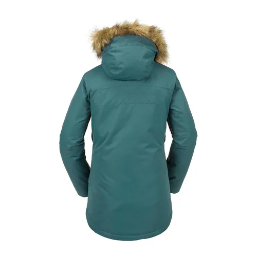 Vista 3 de Volcom Chaqueta con capucha para mujer, con aislamiento para snowboard, esquí, invierno Bálsamo S4