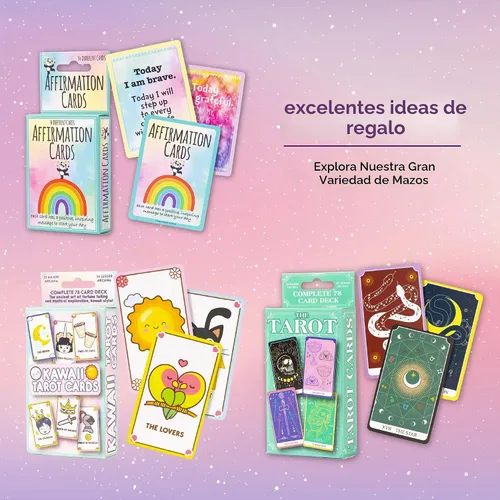 Vista 7 de Lindas cartas de tarot Kawaii para principiantes - Baraja mágica de anime Oracle para adolescentes