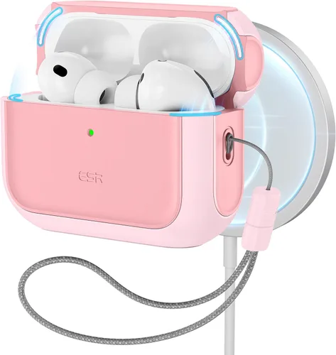 Vista 26 de ESR Funda para AirPods Pro 3, compatible con AirPods Pro de 3ª generación (2025), compatible con MagSafe, cubierta de protección completa contra