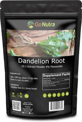 Vista 7 de Go Nutra Polvo de raíz de diente de león para té, café y bebidas Polvo concentrado de extracto de raíz de diente de león 10:1, sin cafeína, sin