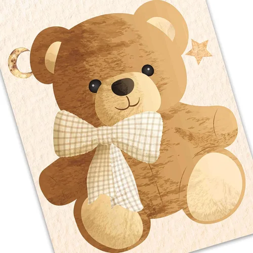 Vista 7 de Decoración de baby shower con texto en inglés «We Can Bearly Wait», 2 unidades, oso para baby shower, porche, letrero de revelación de género