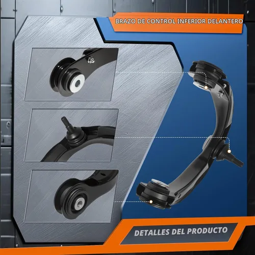 Vista 4 de Juego de 2 piezas K621607 K621608 Conjunto de brazo de control superior delantero y rótula para Do-dge Durango 2011 2012 2013 2014 2015