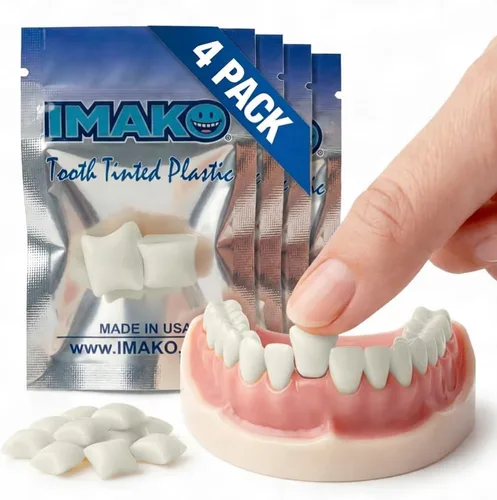 Vista 8 de Imako Tinta Dental en Plástico - Color Natural - Diente Temporal - Fabricado en EE. UU