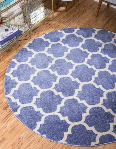 Vista 29 de Unique Loom Trellis Collection - Alfombra de área de Filadelfia, rectangular de 2 pies 2 pulgadas x 3 pies, color morado y marfil