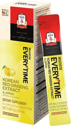Vista 15 de JUNG KWAN JANG Everytime - Extracto de ginseng rojo coreano de 1,000 mg y pomelo – Bebida energética vegana con raíz de ginseng en sobres líquidos