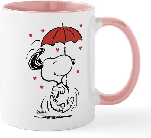 Vista 24 de CafePress Snoopy Mom Hug Mugs Taza de café de cerámica de 11 oz (11.0 fl oz)