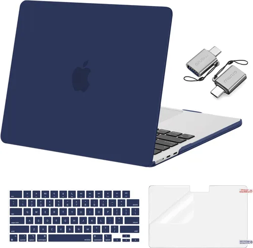 Vista 25 de Mosiso Funda para MacBook Air de 13 y 13.6 pulgadas, 2024, 2023 y 2022, M3 A3113, M2 A2681, Touch ID, carcasa rígida, cubierta de teclado, protector