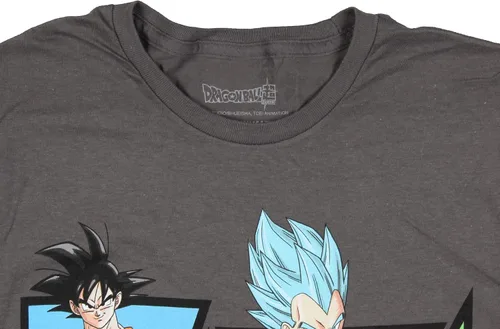 Vista 3 de Dragon Ball Z - Camiseta para hombre Goku y Vegeta Super Saiyan Character Forms
