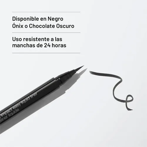 Vista 4 de Clinique High Impact Easy Liquid Eyeliner Waterproof, Long Lasting, Smudge Resistant + Safe For Sensitive Eyes AA Espresso